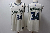 Bucks 34 Giannis Antetokounmpo Cream 2019-20 City Edition Nike Swingman Jersey,baseball caps,new era cap wholesale,wholesale hats